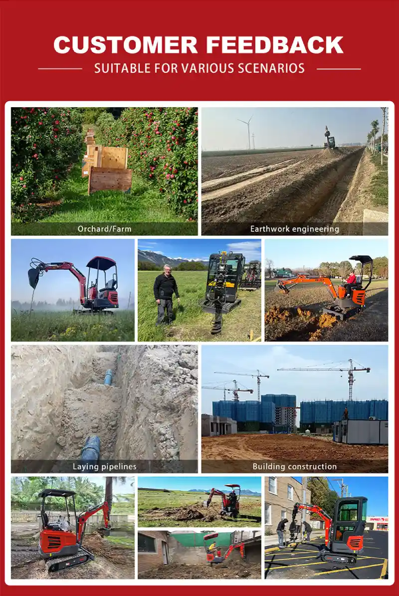 mini excavator huayee customer feedback