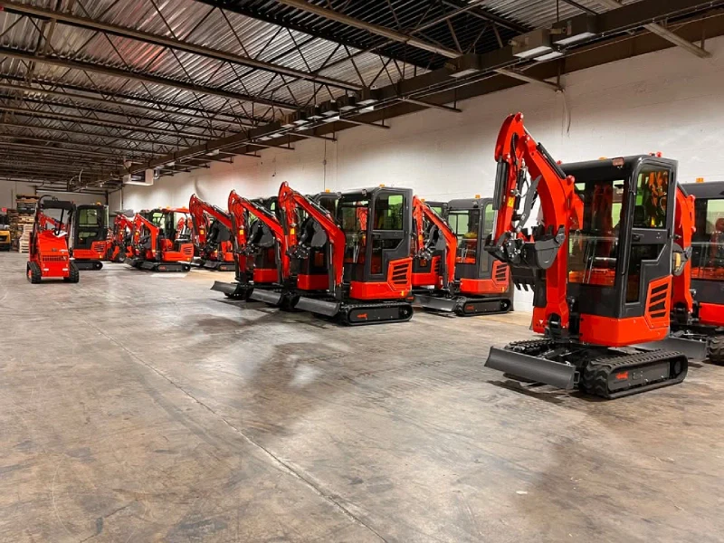 Mini Excavator warehouse USA stock