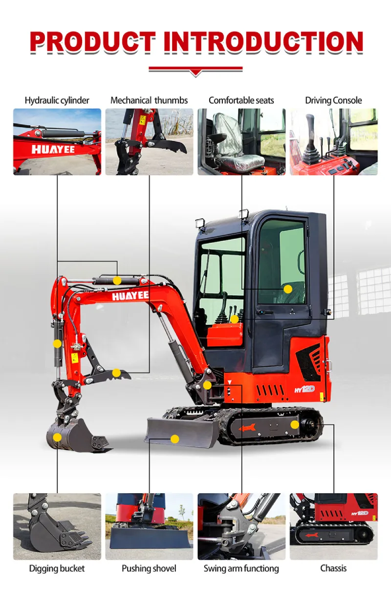 mini excavator huayee hy12d introduction