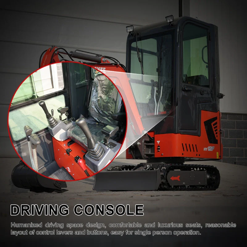 1 ton mini excavator huayee hy12f detail