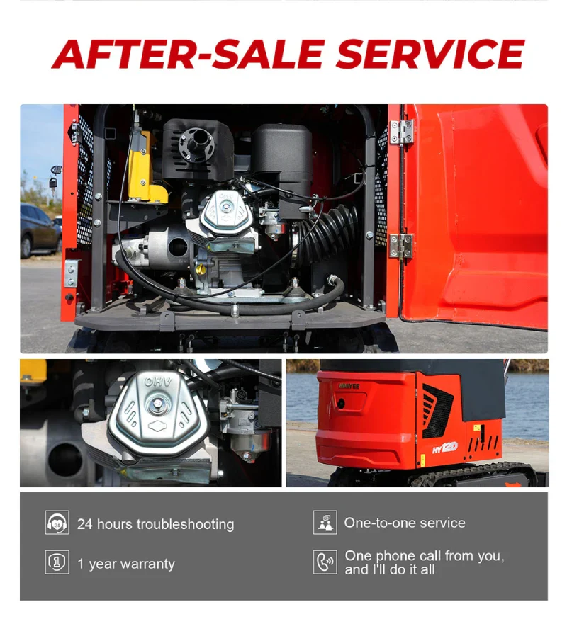 mini excavator huayee customer support