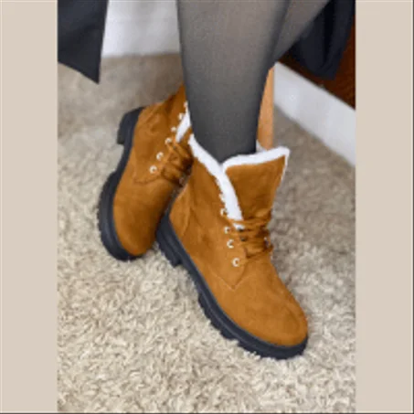 bottines fausse  fourrure