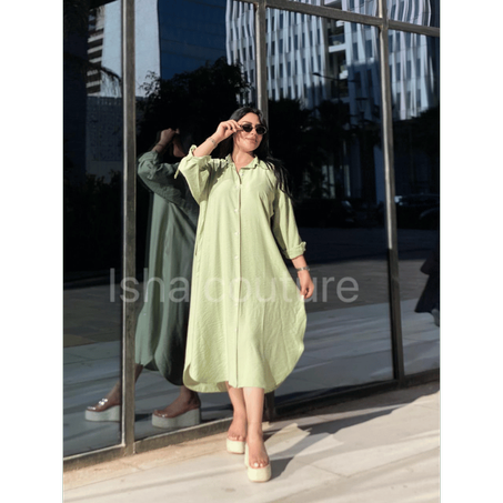 🌸 Robe chemise  chic d’été pour femme