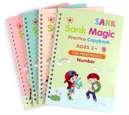 4 كتب تدريب على الخط القابل لإعادة الاستخدام من Sank Magic