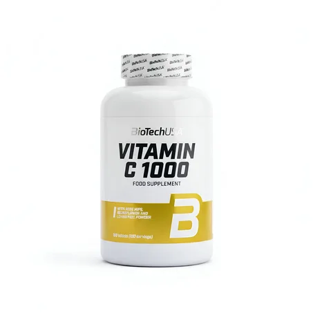 BioTechUSA Vitamin C 1000 (100 Tablettes) - Soutien Immunitaire et Énergie