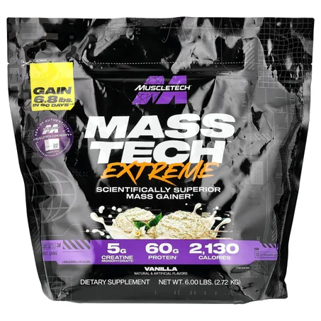 MuscleTech Mass Tech Extreme 2000 - Gain de Masse et Muscle - 2.72kg
