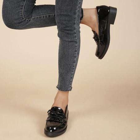 Mocassins Luxueux et Chic Pour femme avec garniture fleur style  - Nouvelle Collection