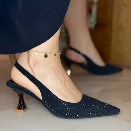 Escarpin avec Strass Luxueux et Chic  - Nouvelle Collection 2026