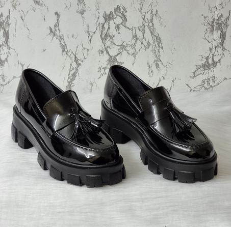 Mocassin Palm - Noir Vernis - Nouvelle collection 2023