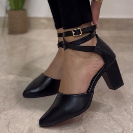 Escarpin Chic avec Talon Haut épais - Nouvelle Collection 2024