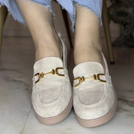 Mocassin Stylé  en Daim avec semelle  confortable Pour femme ---  Nouvelle Collection 2026