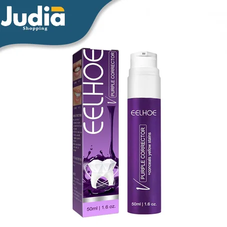 معجون أسنان مبيض باللون البنفسجي