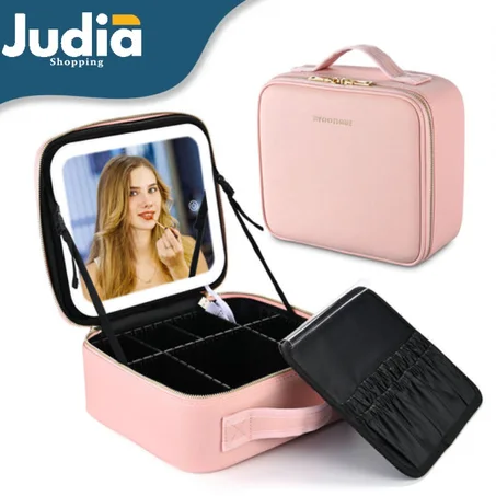 حقيبة مكياج ذكية بإضاءة LED