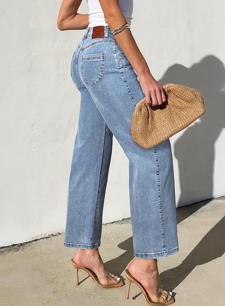 Sidefeel Women's Wide Leg Jeans