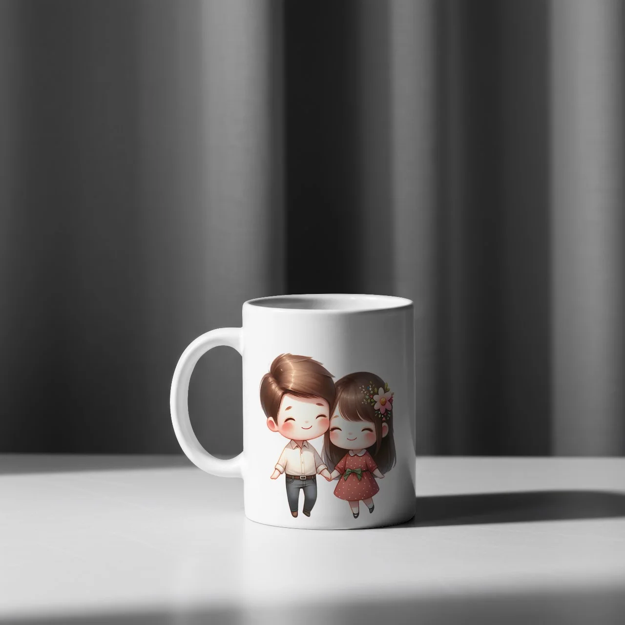 Cartoon Couple Valentine PNG