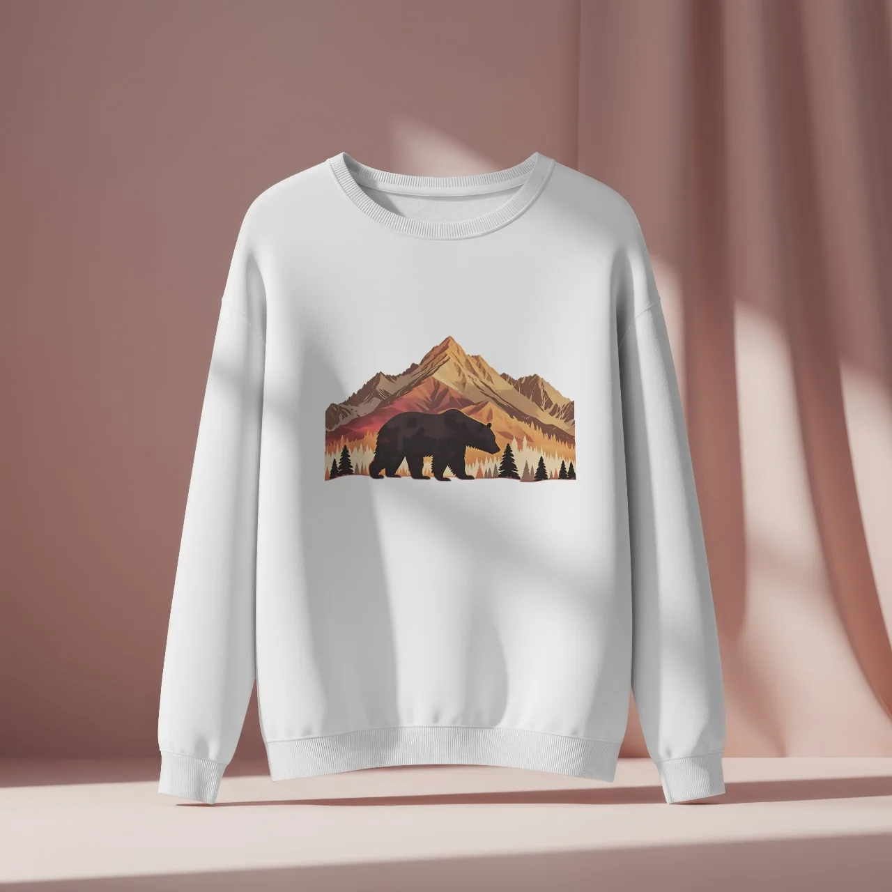 Majestic Bear in the Mountains PNG