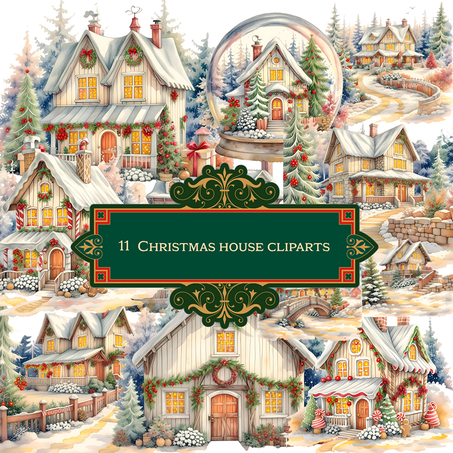 Christmas house Clipart