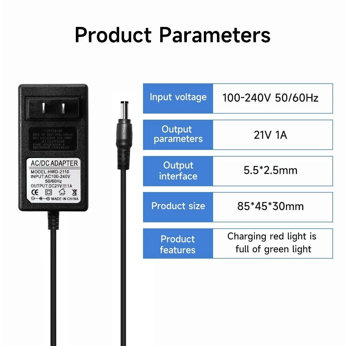 شاحن بطارية متعدد الاستخدام لمعدات كثيرة  لاسلكي 20 فولت و21 فولت، مقاس 4 و6 بوصات