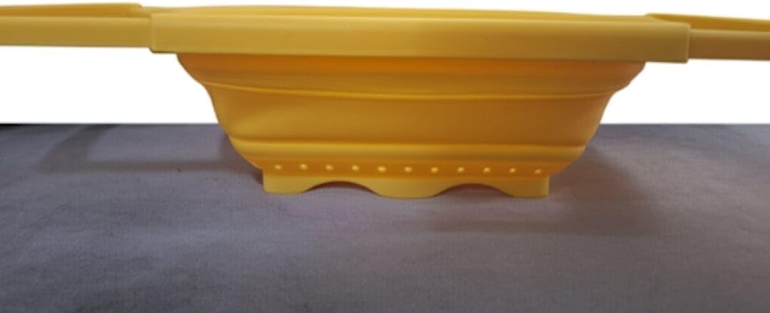 مصفاه بطوط السيلكون القابلة للطي(مصفاة طعام للمطبخ )بمقابض قابلة للتمدد لإمكانية التثبيت علي الحوض،مصفاة سيليكون للخضروات والمعكرونة واللحوم والفواكه،عملية ومتينة وسهلة الاستخدام والتخزين