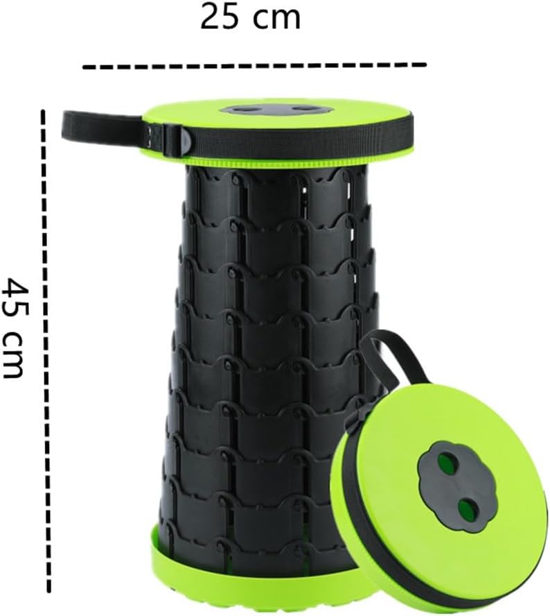 كرسي محمول قابل للطي بتصميم متداخل صغير الحجم وخفيف الوزن للتخييم للبالغين