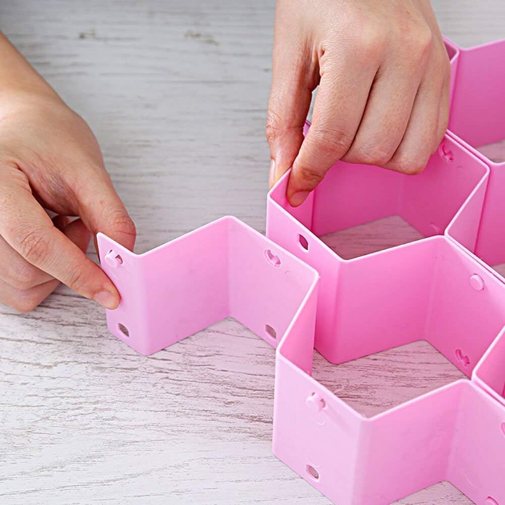 فواصل منظمة للادراج للملابس الداخلية والشرابات وربطات العنق من شريفي امبيكس، تخزين على شكل قرص النحل