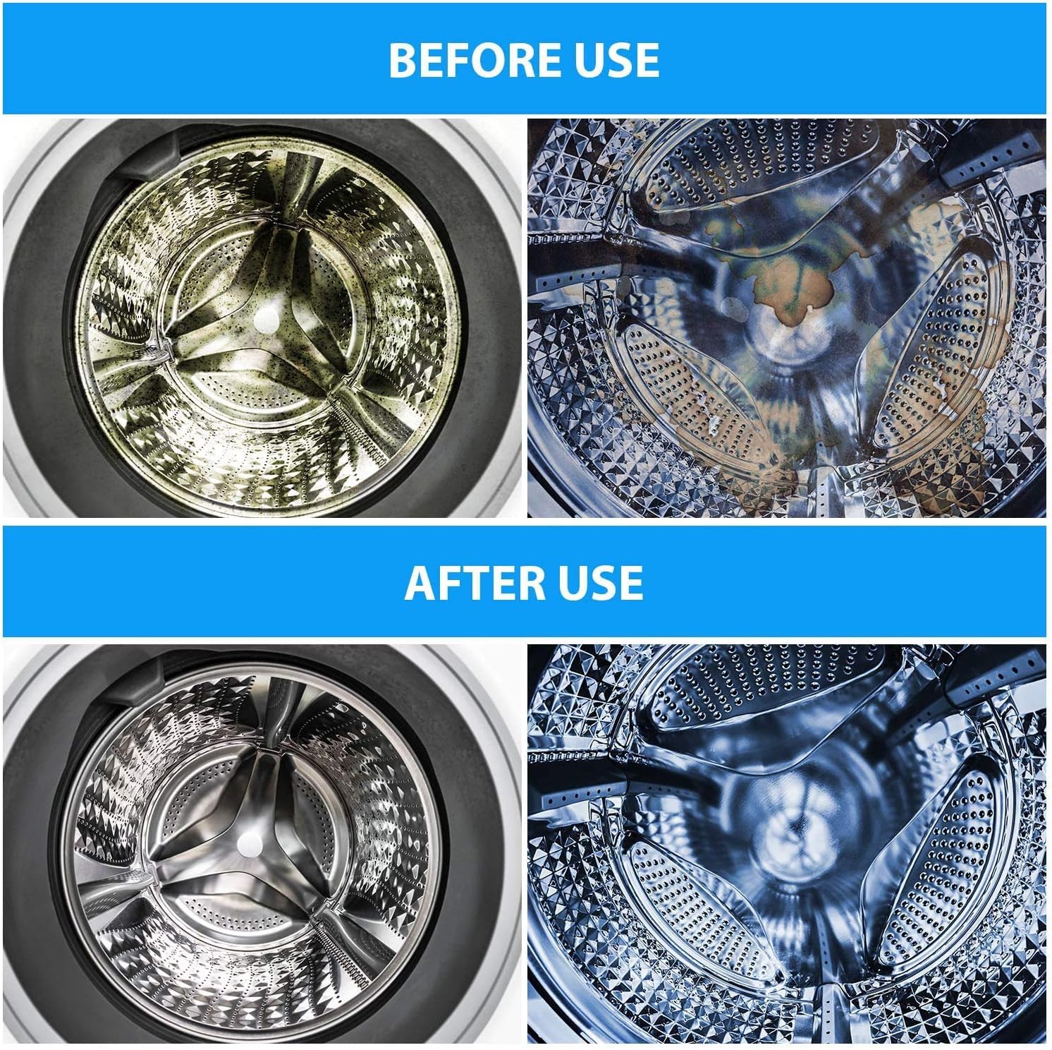 كبسولات تنظيف غسالة فوارة للصدا وازالة الترسبات في الغسالة - 12 كبسولة كل صندوق