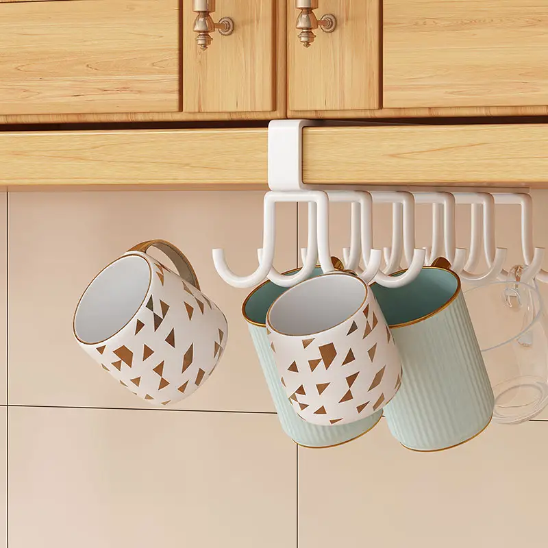 حامل معدني مزدوج للاكواب واطقم التوزيع 12 هوك