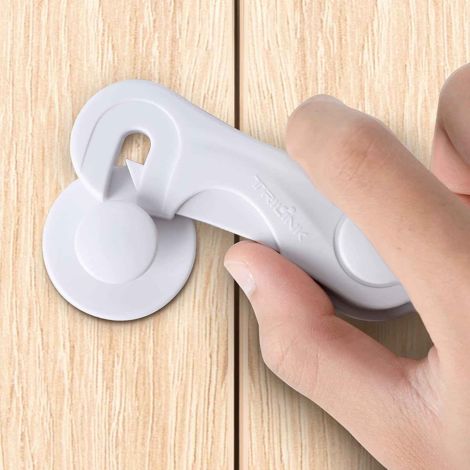 اقفال خزانة للاطفال من تريلينك، 6 قطع، اقفال خزانة امان للاطفال، اقفال خزانة امان للاطفال، اقفال باب ادراج الخزائن، اقفال ثلاجة للاطفال