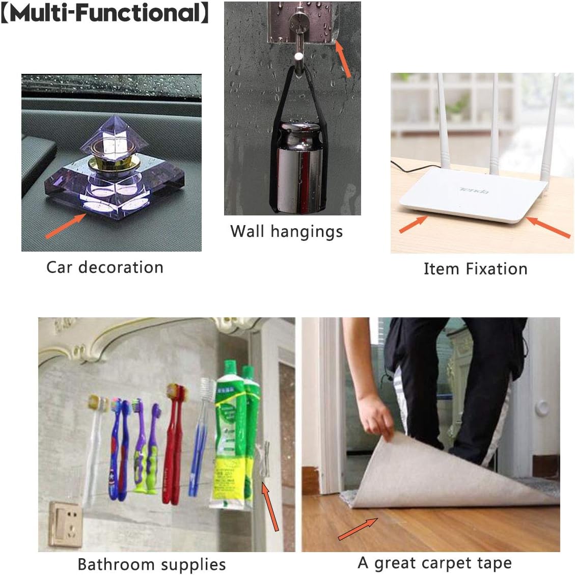 شريط لاصق وجهين بتصميم متين للاستخدام المنزلي بطول 5 متر من ايفي