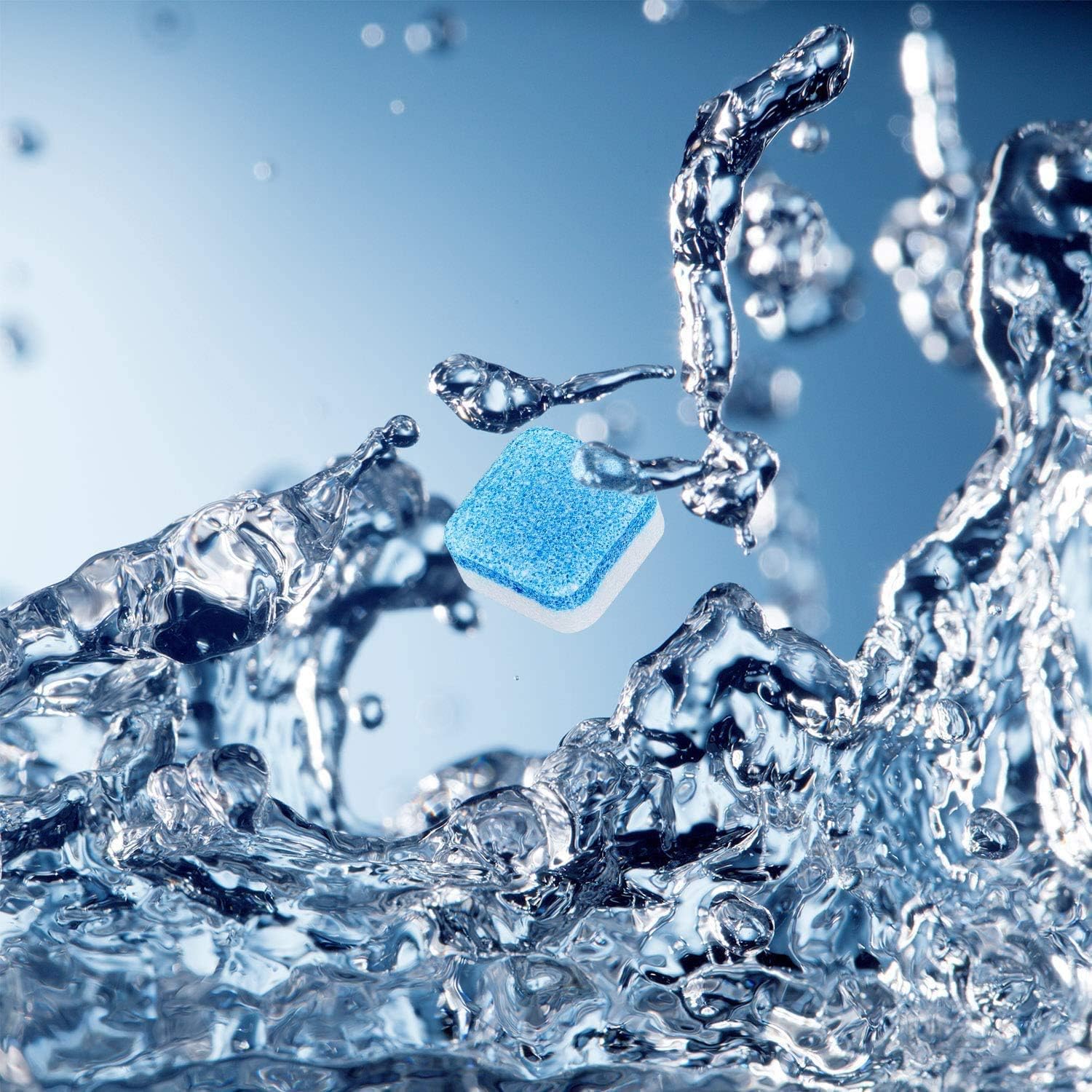 كبسولات تنظيف غسالة فوارة للصدا وازالة الترسبات في الغسالة - 12 كبسولة كل صندوق