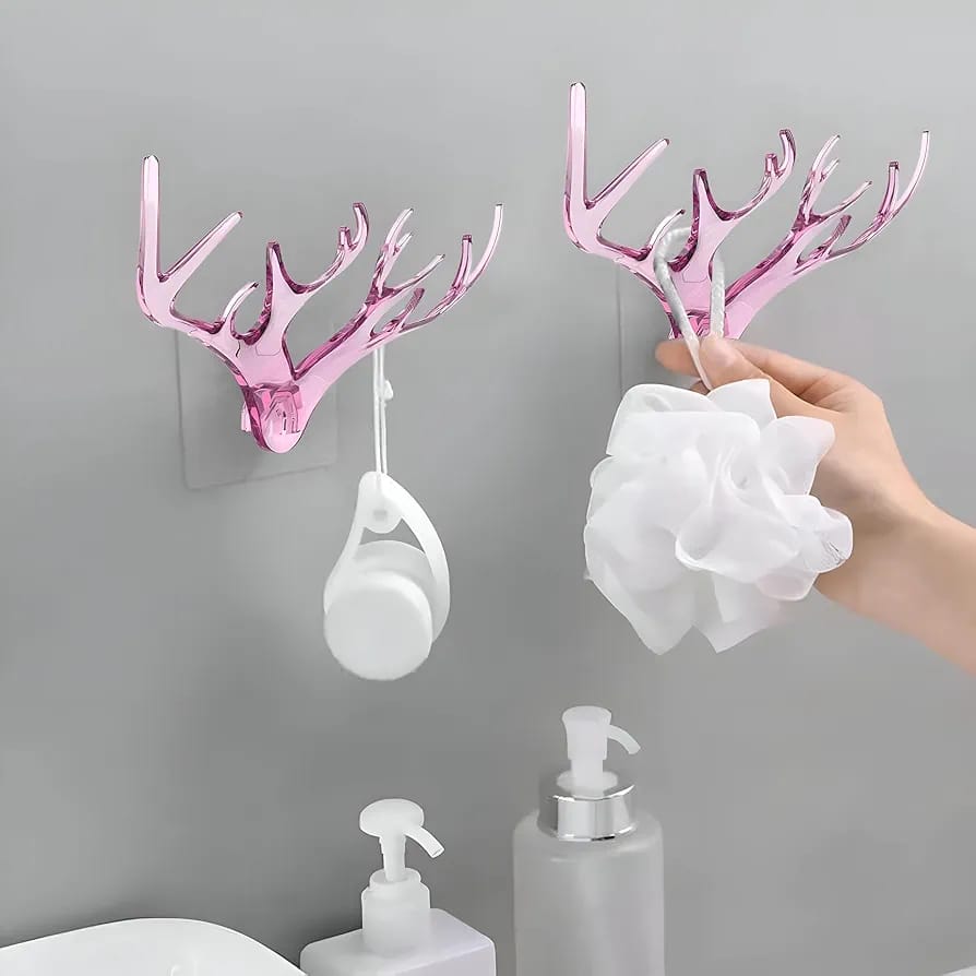 خطافات تثبيت على الحائط بتصميم قرون غزال