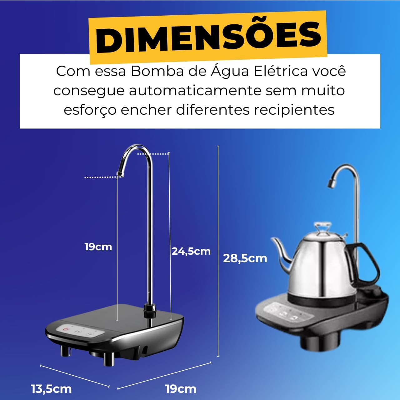 موزع ماء بمضحة كهربائية USB، موزع ماء لزجاجات الماء القابلة لإعادة الملء بسعة 5 لتر و10 لتر و20 لتر، موزع اوتوماتيك