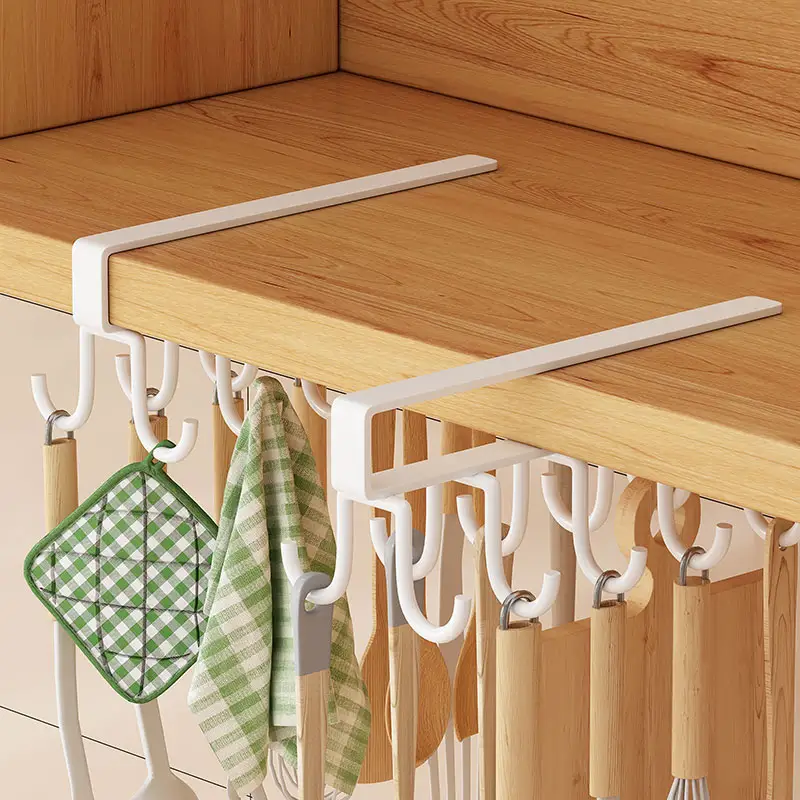 حامل معدني مزدوج للاكواب واطقم التوزيع 12 هوك