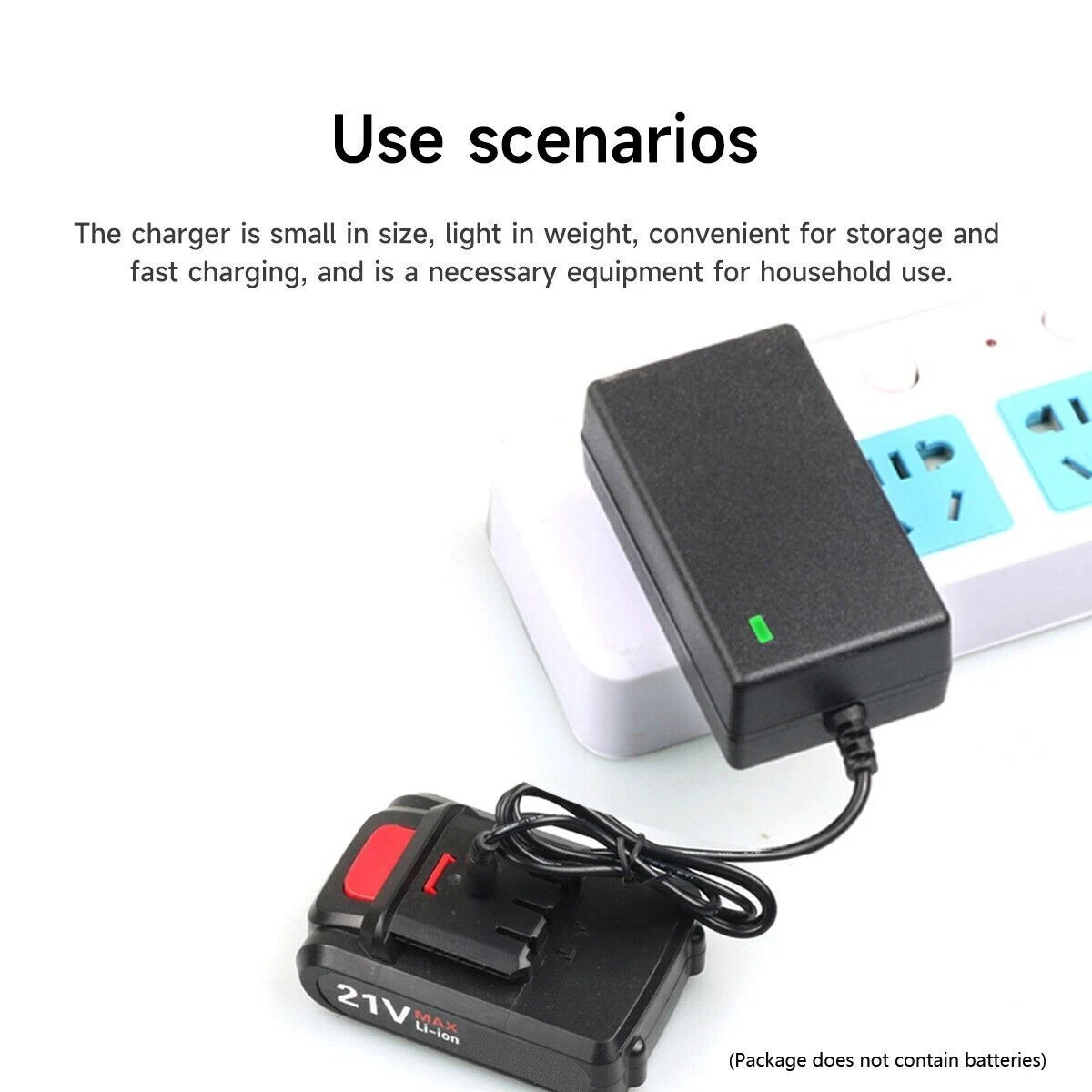 شاحن بطارية متعدد الاستخدام لمعدات كثيرة  لاسلكي 20 فولت و21 فولت، مقاس 4 و6 بوصات