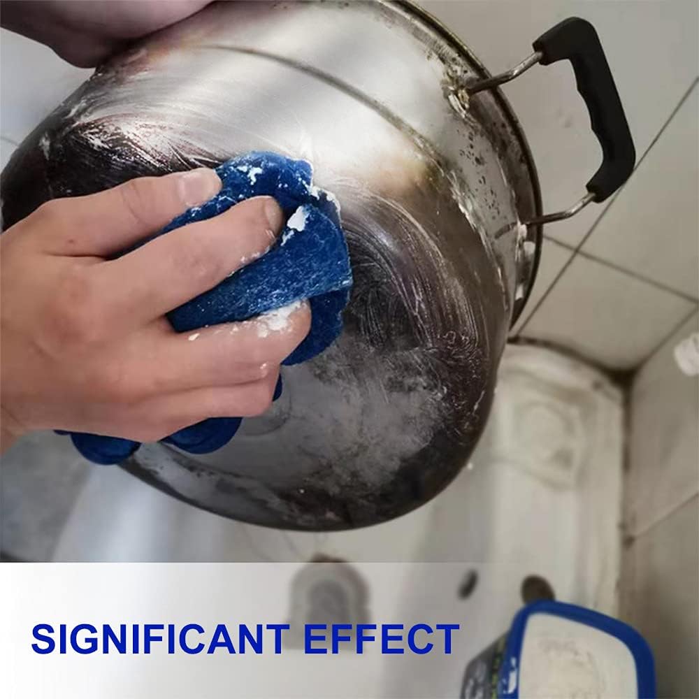 معجون تنظيف الفرن وأواني الطهي، منظف متعدد الأغراض لأدوات المطبخ وأواني الطهي لإزالة البقع والشحوم والصدأ، منظف قوي يزيل البقايا الصعبة