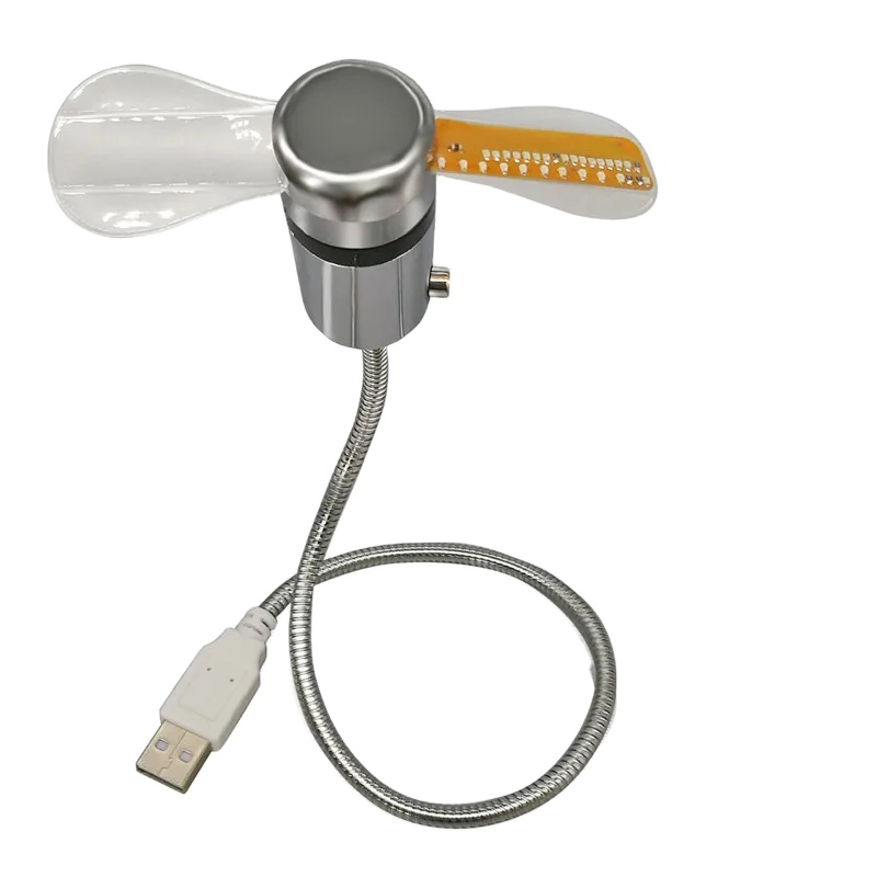 اكورد مروحة ساعة LED بمنفذ USB