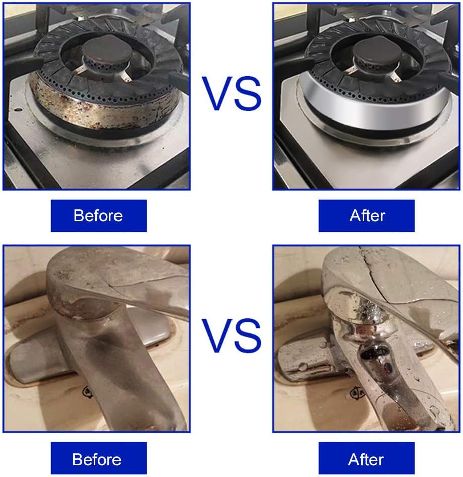 معجون تنظيف الفرن وأواني الطهي، منظف متعدد الأغراض لأدوات المطبخ وأواني الطهي لإزالة البقع والشحوم والصدأ، منظف قوي يزيل البقايا الصعبة