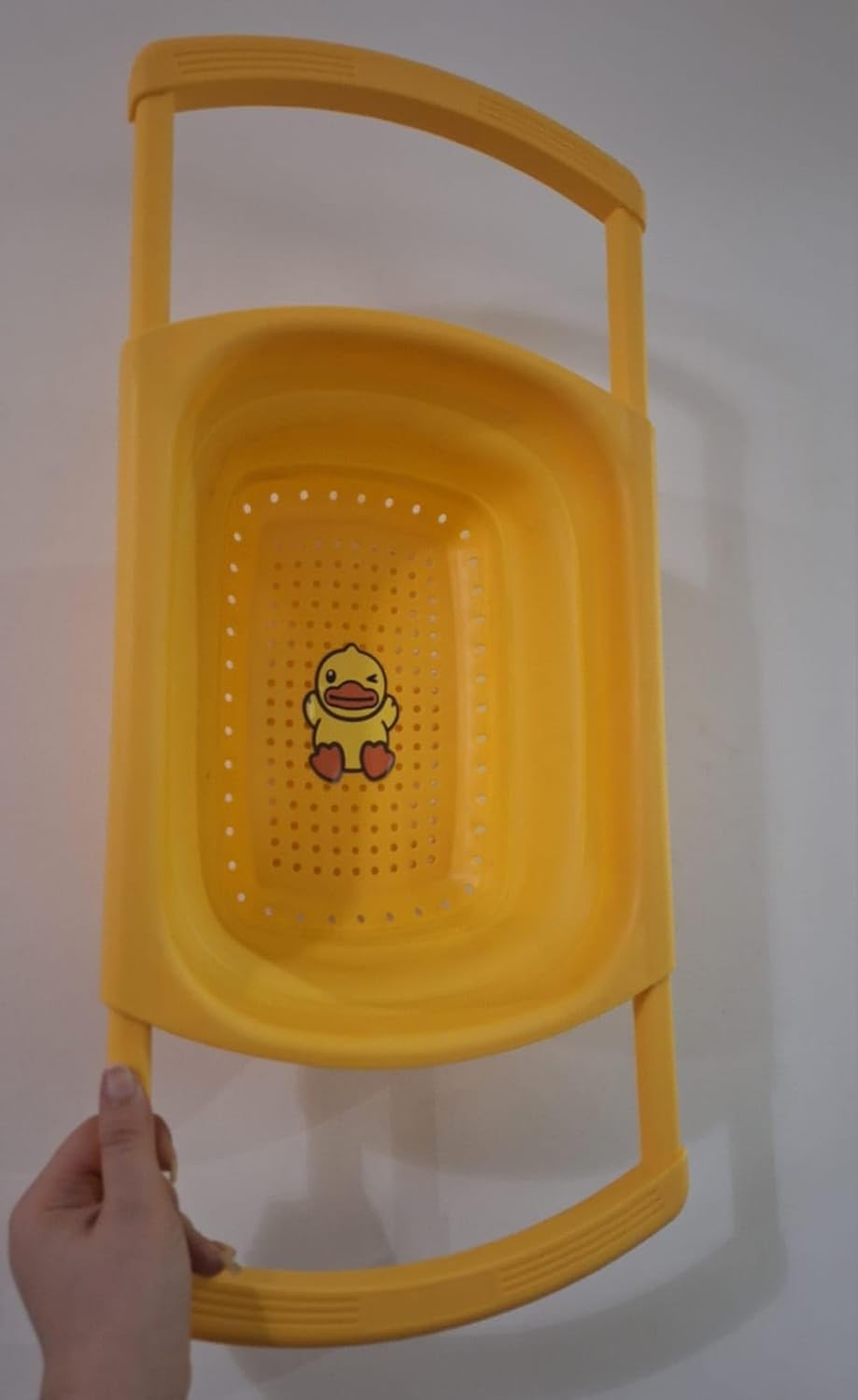 مصفاه بطوط السيلكون القابلة للطي(مصفاة طعام للمطبخ )بمقابض قابلة للتمدد لإمكانية التثبيت علي الحوض،مصفاة سيليكون للخضروات والمعكرونة واللحوم والفواكه،عملية ومتينة وسهلة الاستخدام والتخزين