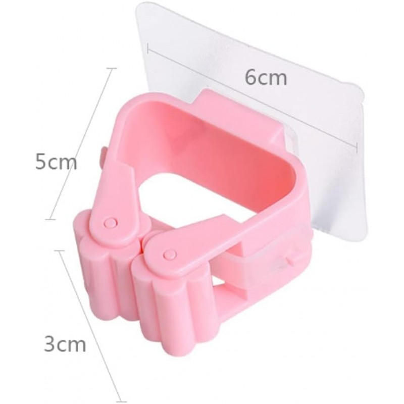 حامل مكنسة(5 قطع) لاصق ذاتي مثبت على الحائط مقاوم للماء    يساعدك جدار حامل الممسحة على توفير المساحة لتصميم الشفاف الفريد يجعله غير مرئي تقريبًا وهو مناسب تمامًا لتزيين المنزل الجميل    سهل