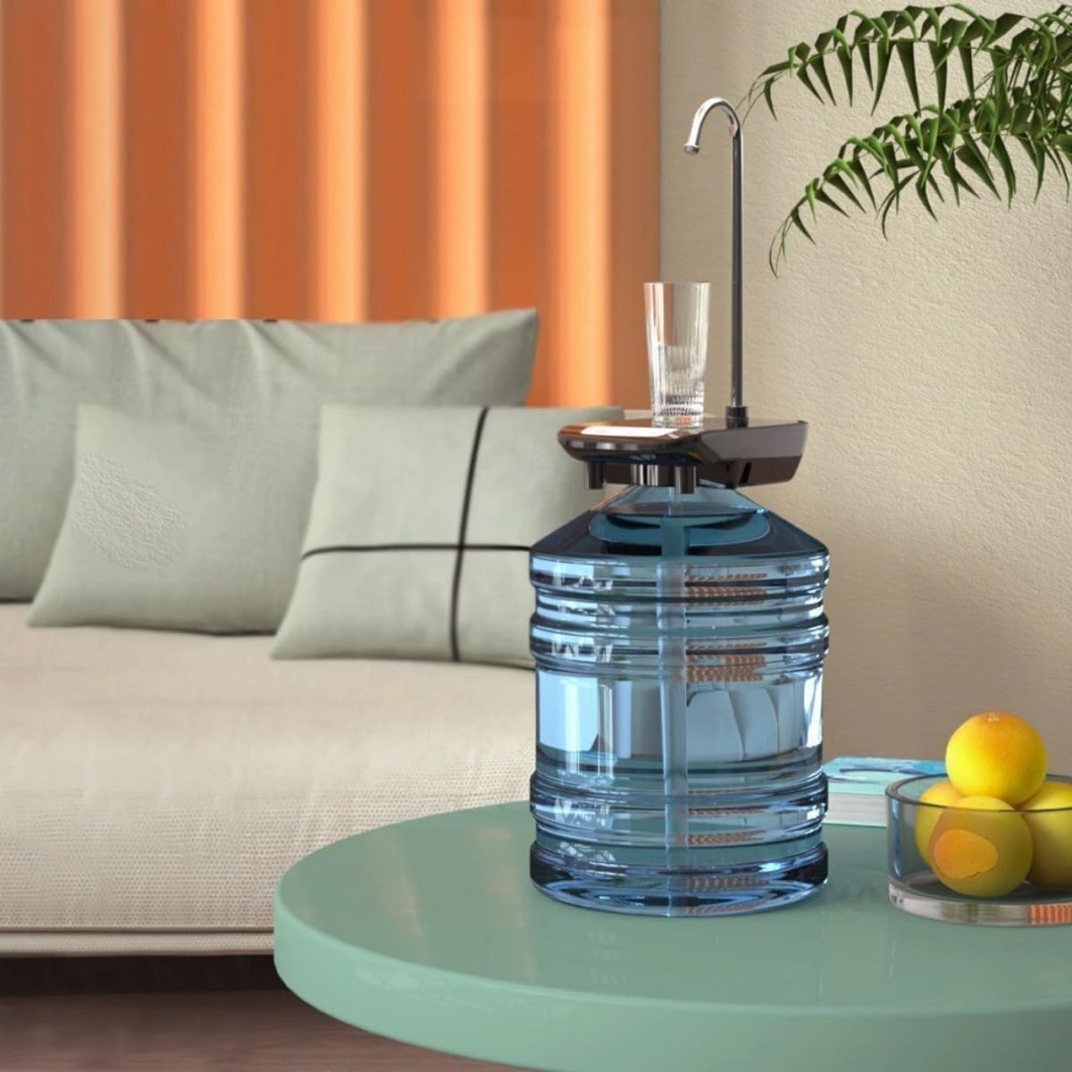 موزع ماء بمضحة كهربائية USB، موزع ماء لزجاجات الماء القابلة لإعادة الملء بسعة 5 لتر و10 لتر و20 لتر، موزع اوتوماتيك