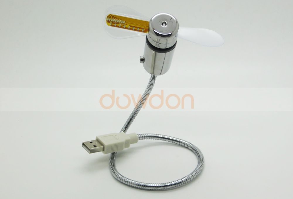 اكورد مروحة ساعة LED بمنفذ USB
