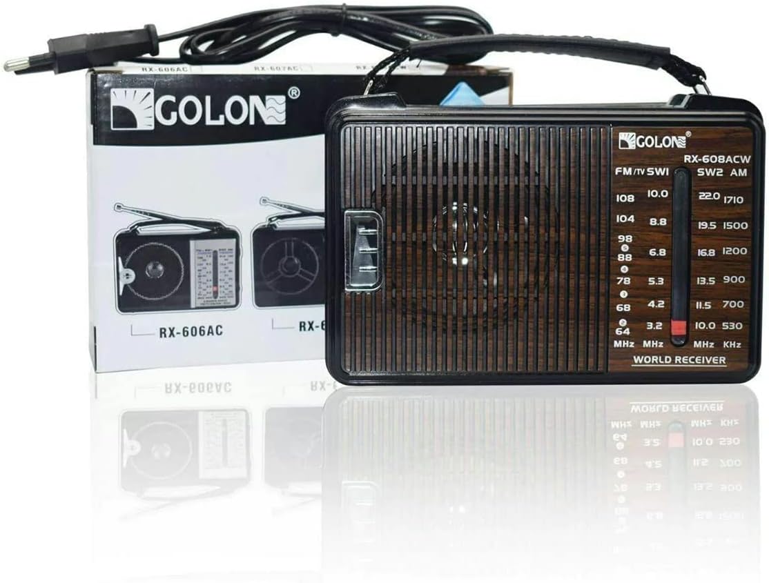 راديو محمول عالي الحساسية من جولون، RX-607AC