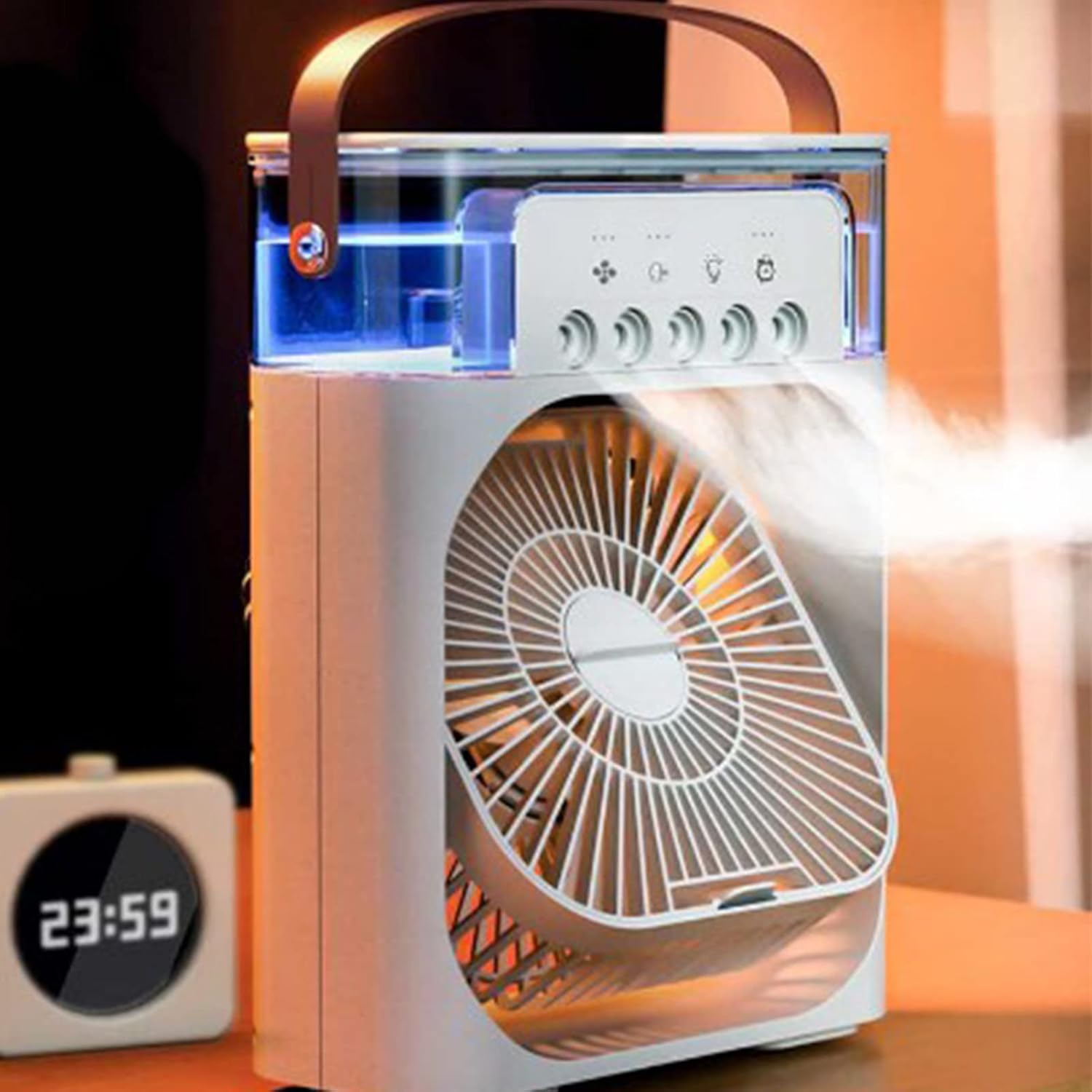 تكييف ميني +مروحه + فواحه +وناسة مضيئة/ سعة 600 مل /USB