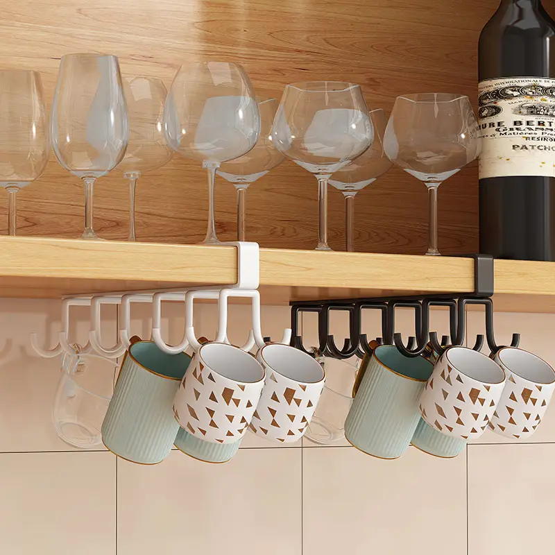 حامل معدني مزدوج للاكواب واطقم التوزيع 12 هوك