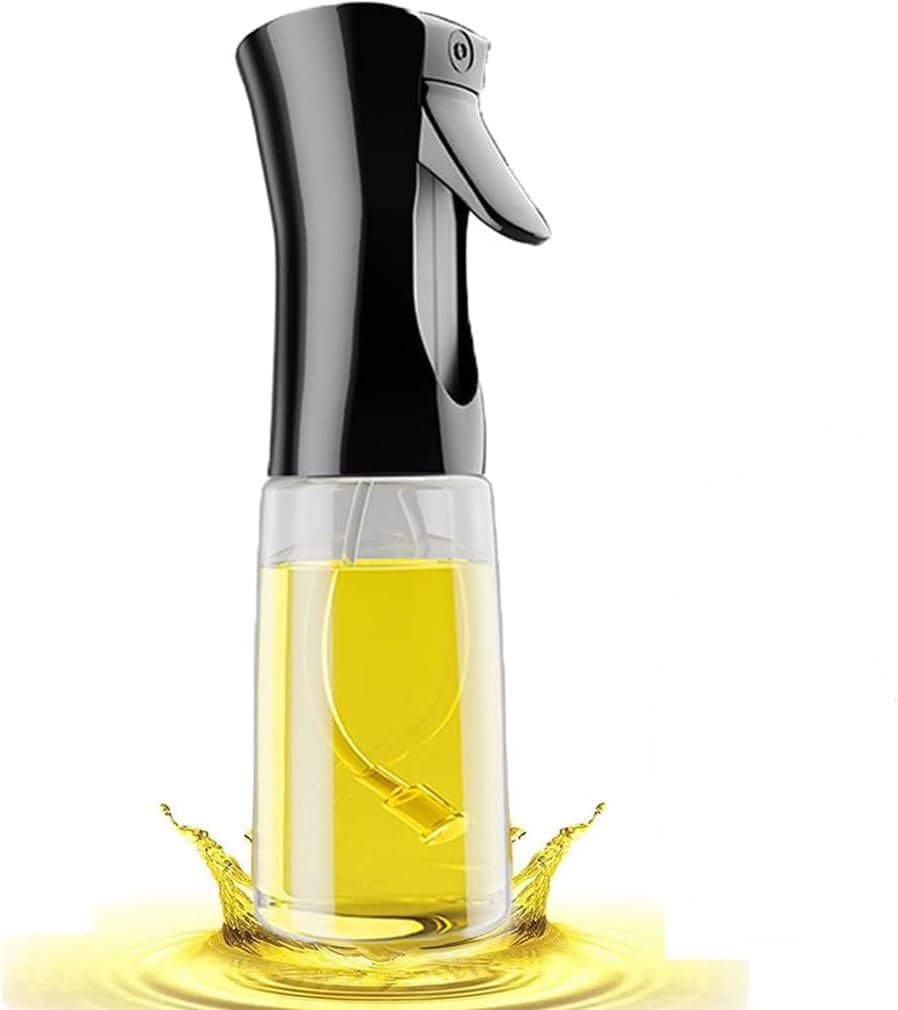 زجاجة بخاخ زيت زيتون سعة 200 مل للطبخ من يولنز، زجاجات بخاخ الزيت والخل للمطبخ والمقلاة الهوائية والسلطة والشواء والقلي والشوي