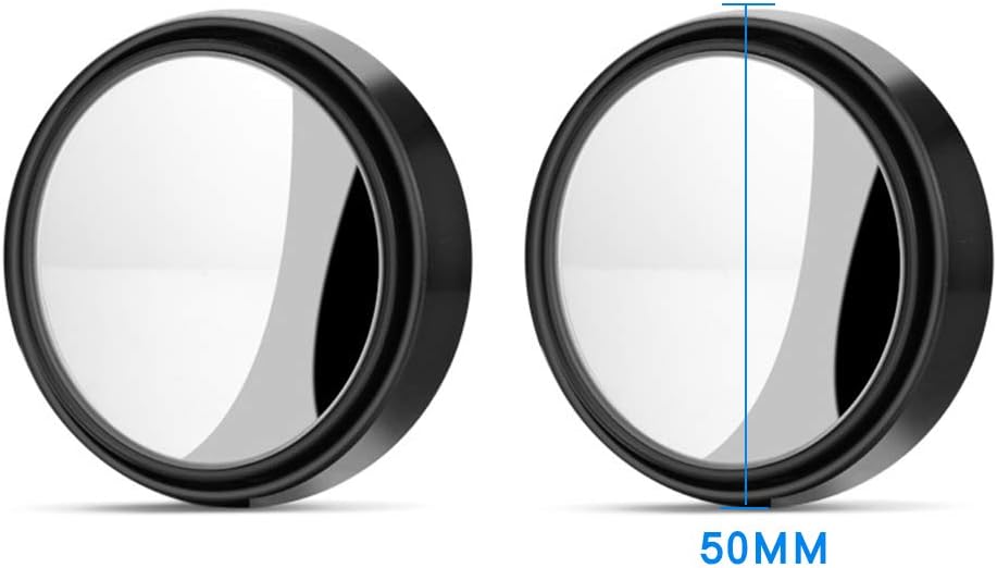 مراية النقطة العمياء قابلة للدوران بزاوية 360 درجة للسيارة مراية جانبية عالية الدقة من الزجاج الكريستالي بزاوية واسعة ومقاومة للماء ومتينة للسلامة المرورية من يوني فاين