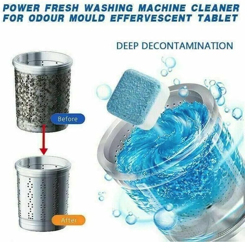 كبسولات تنظيف غسالة فوارة للصدا وازالة الترسبات في الغسالة - 12 كبسولة كل صندوق