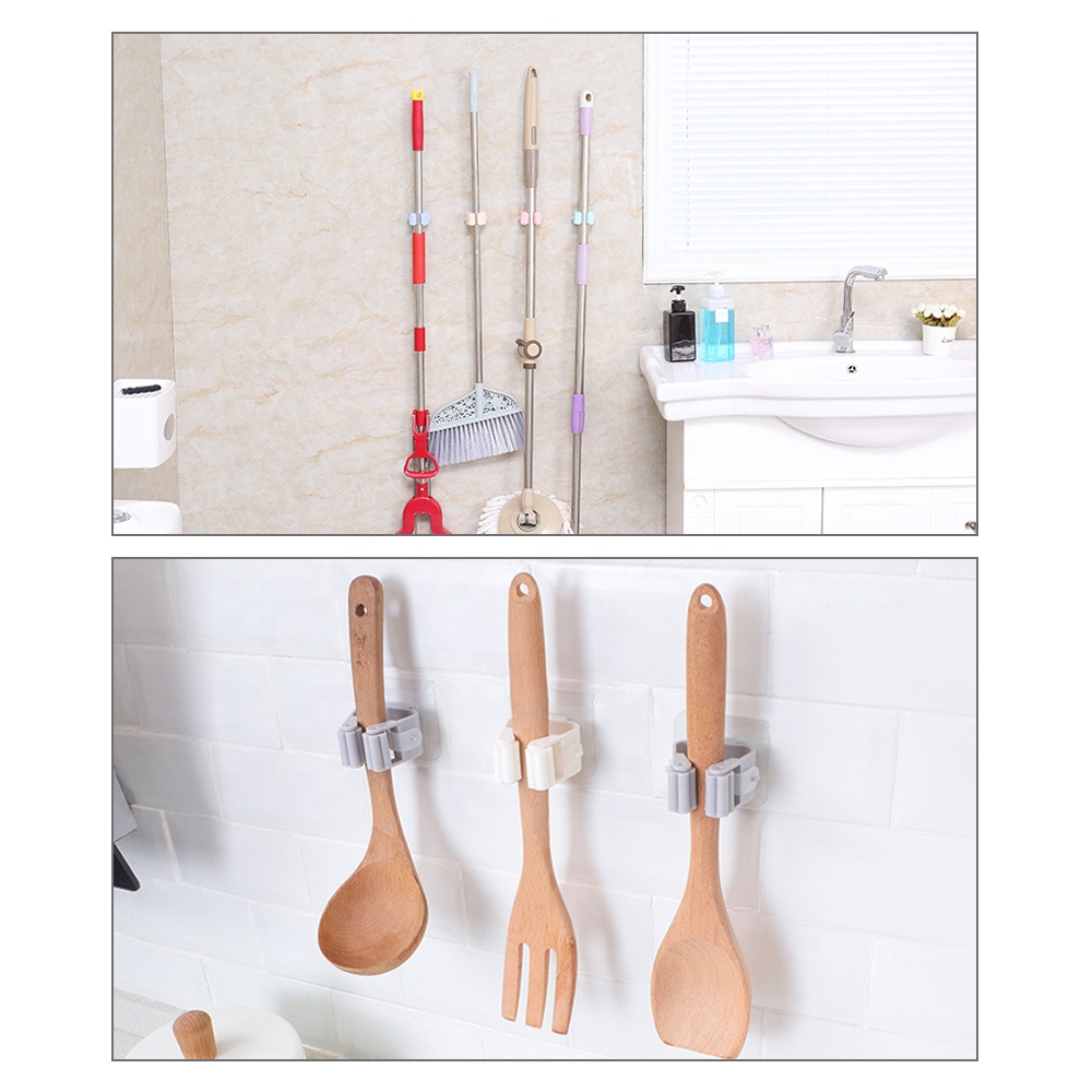 حامل مكنسة(5 قطع) لاصق ذاتي مثبت على الحائط مقاوم للماء    يساعدك جدار حامل الممسحة على توفير المساحة لتصميم الشفاف الفريد يجعله غير مرئي تقريبًا وهو مناسب تمامًا لتزيين المنزل الجميل    سهل