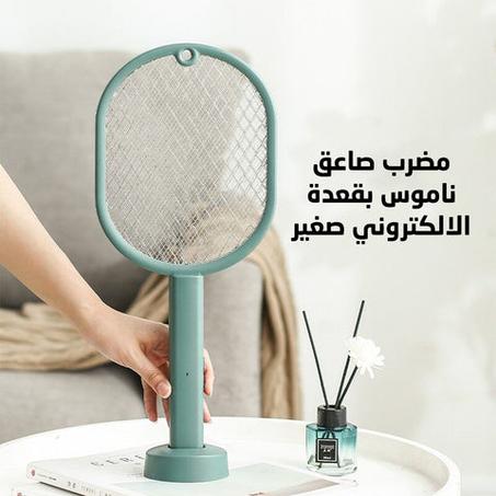 مضرب كهربائي صاعق لقتل البعوض والحشراتMI-41609 قابل للشحن