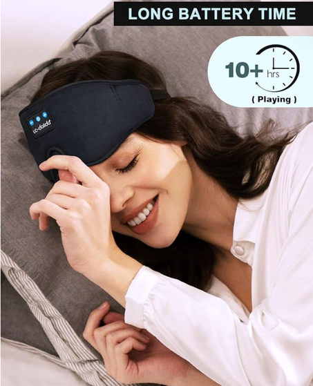 سماعات راس للنوم، قناع نوم ثلاثي الابعاد بلوتوث لاسلكي للموسيقى